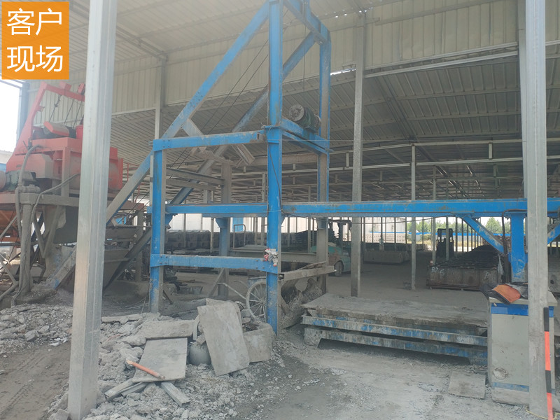 小型預制件自動生產線施工現場