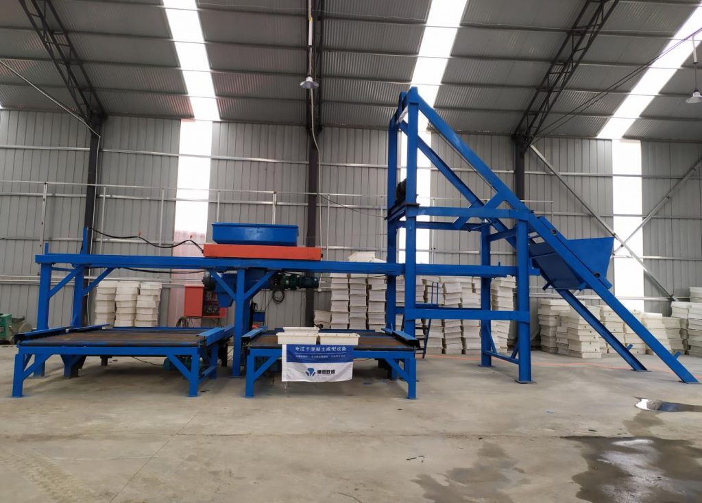 馬路牙子預制構件生產線在寧夏工地